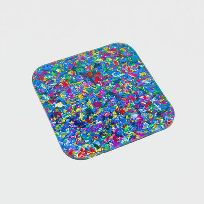 Blue Opal Cluster Glitter Acrylic