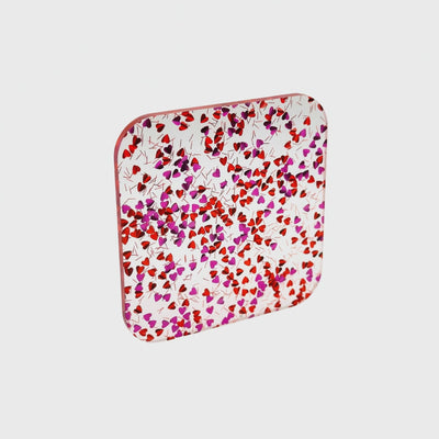Heart Confetti Glitter Acrylic