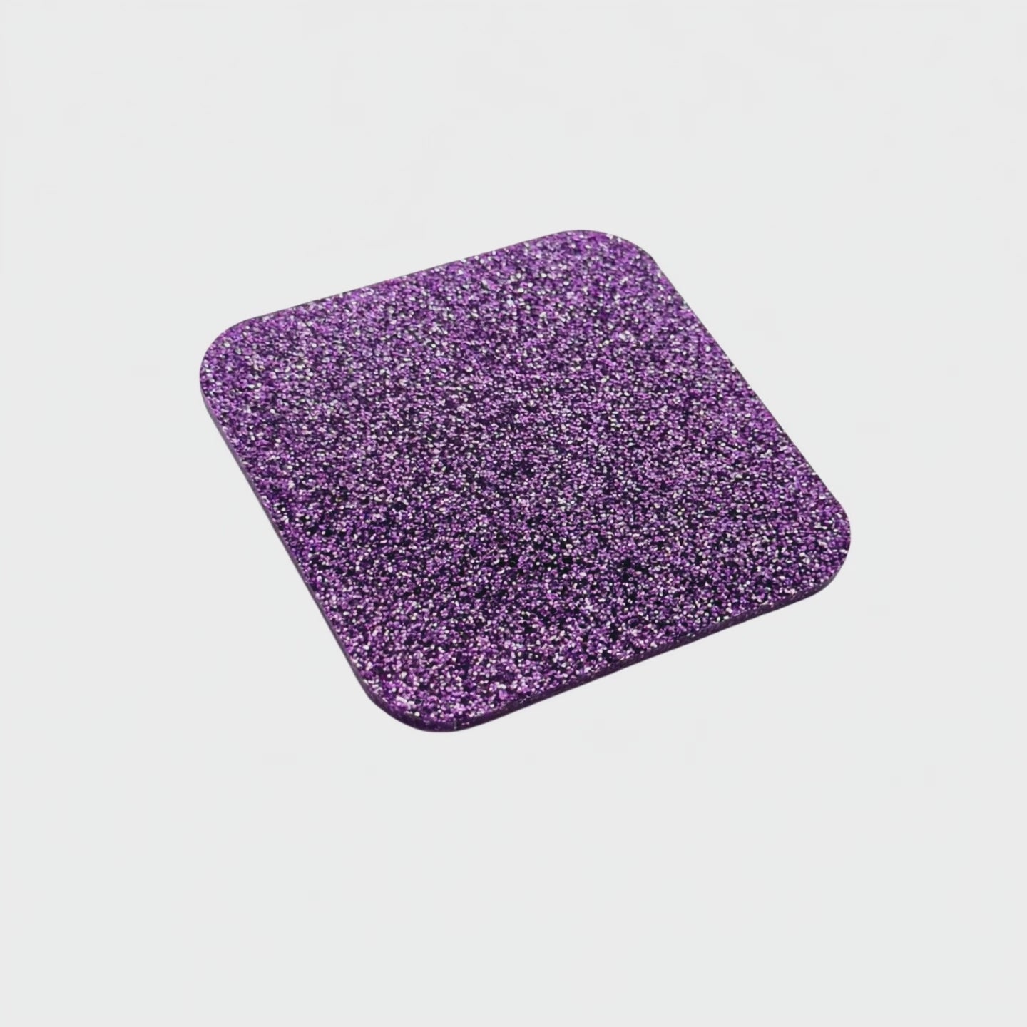 Load video: Purple Hex Glitter Acrylic