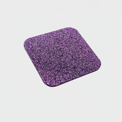 Purple Hex Glitter Acrylic