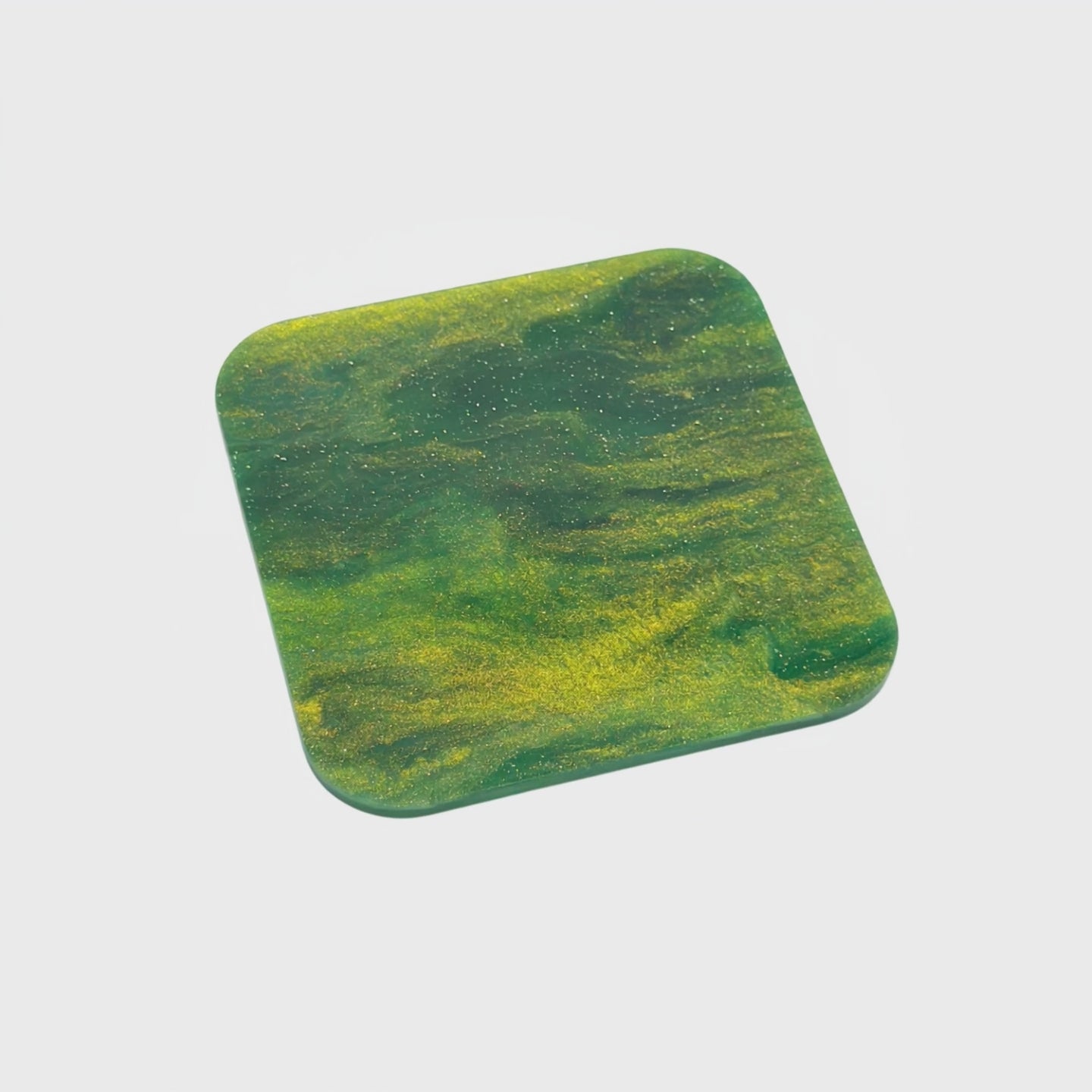 Load video: Mossy Green Marble Acrylic