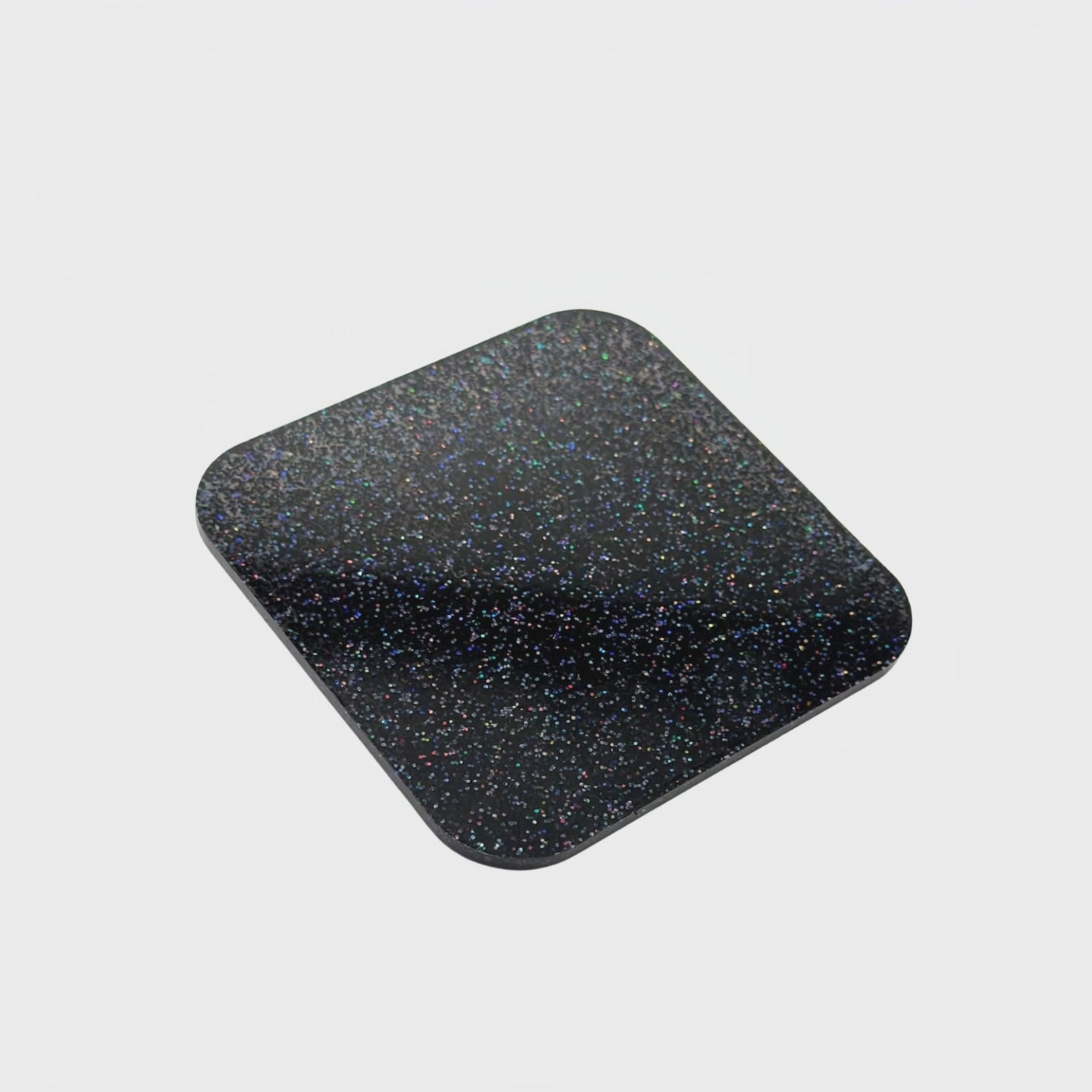 Load video: Space Black Glitter Acrylic