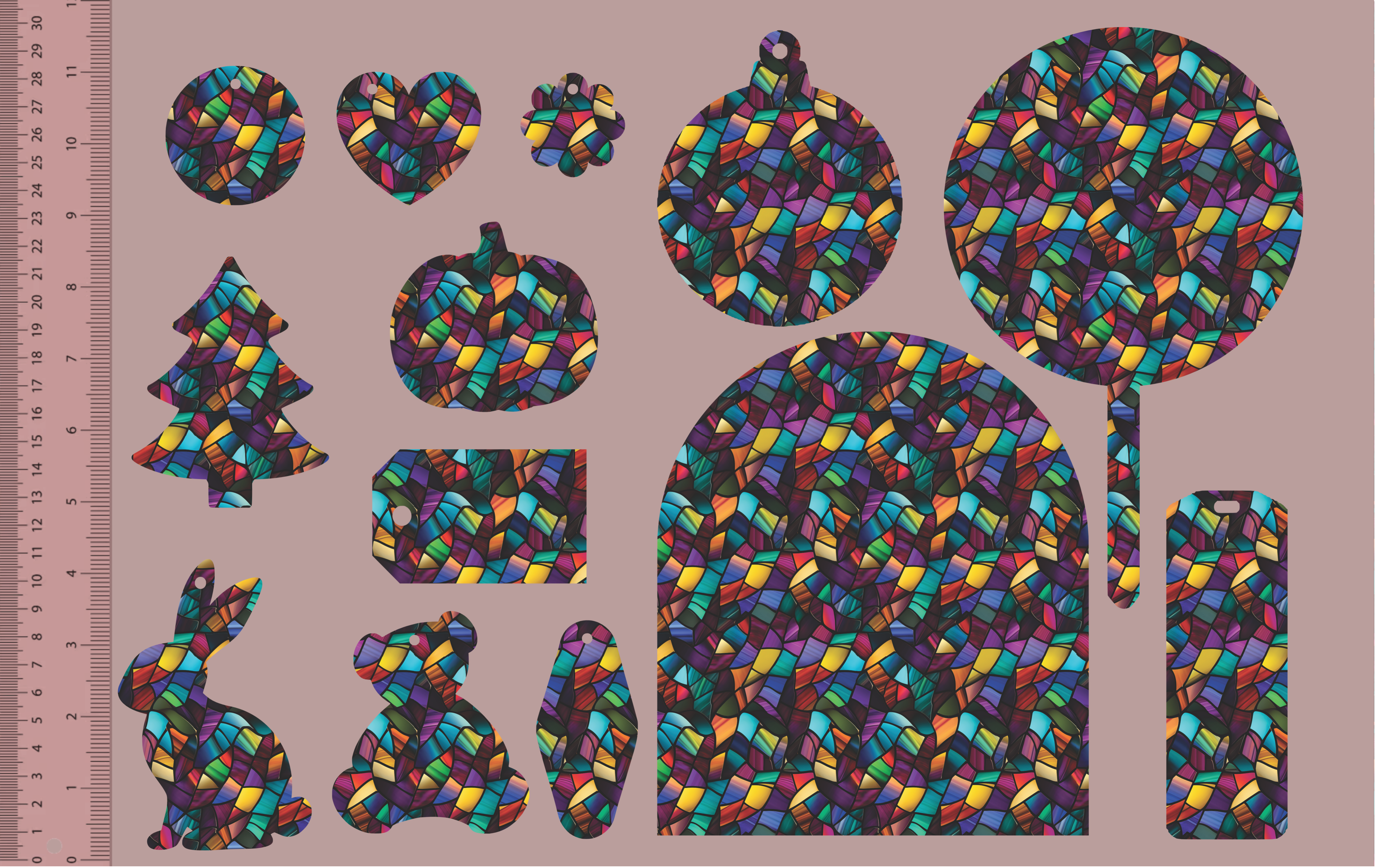 Stained Glass Jewel Tones
