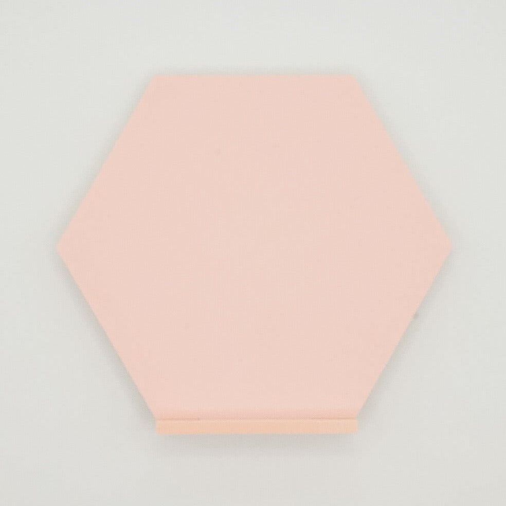 6" x 5.5" Hexagon Table Number Blanks with Stand (6-pack)