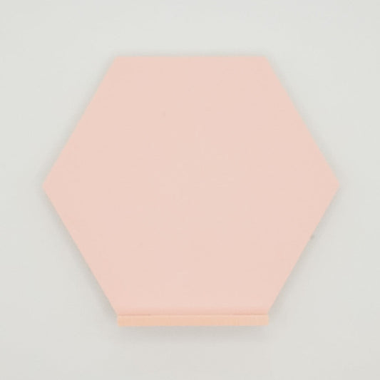 6" x 5.5" Hexagon Table Number Blanks with Stand (6-pack)