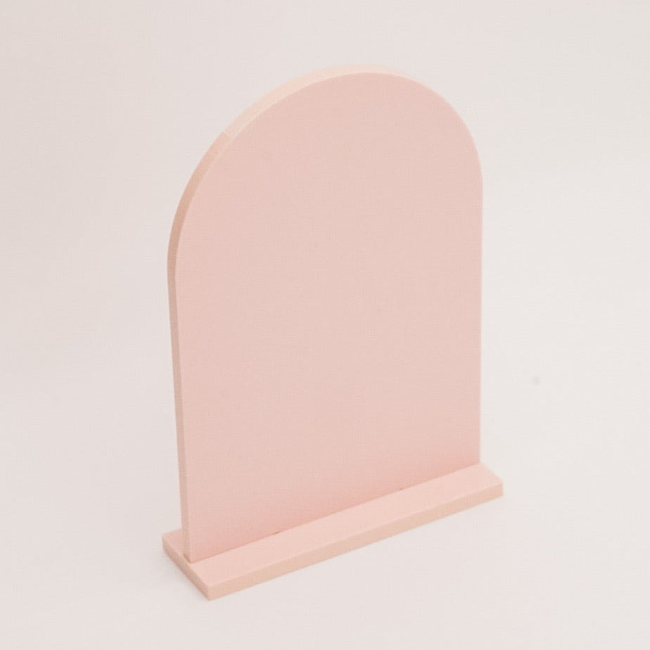 5" x 7" Arched Table Number Blanks with Stand (5-pack)