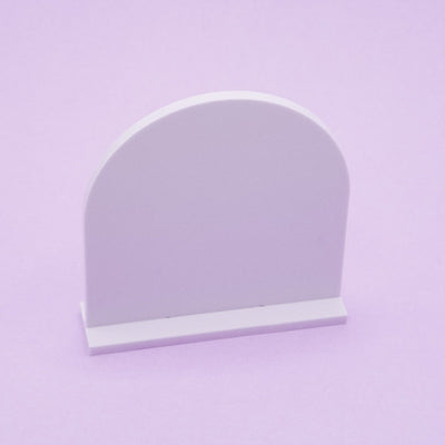 5" x 5" Arched Table Number Blanks with Stand (5-pack)