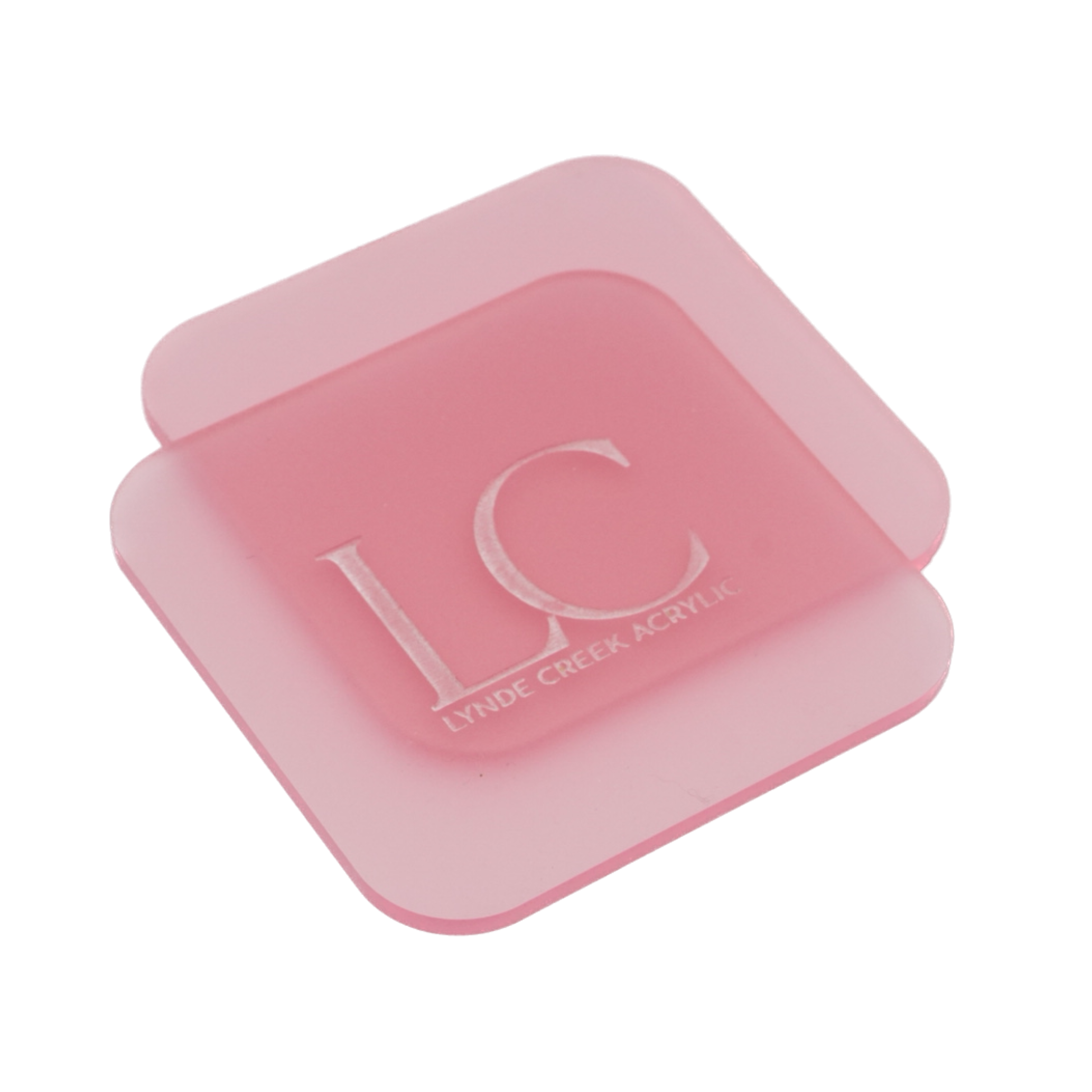 Frosted Pink Acrylic